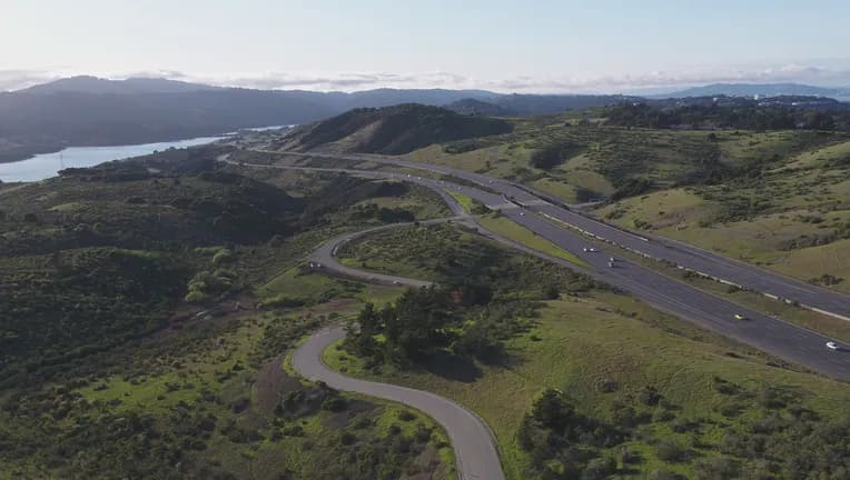 Driving on Highway 280