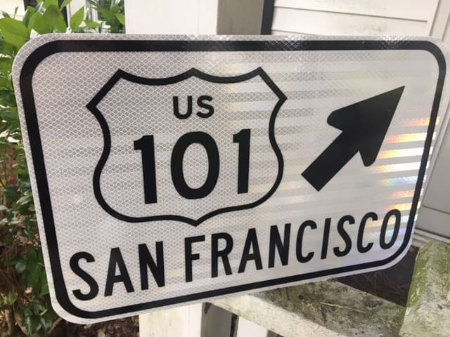 Driving on Highway 101