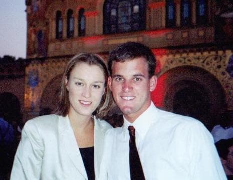 Ann and Eric together on the quad