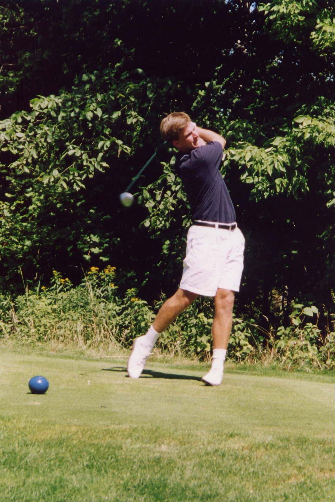 Eric teeing off
